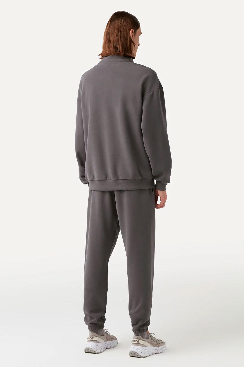 WWF Market-Küçük Mavi Balıkçıl Q-Zip Sweatshirt - Koyu Gri-Sweatshirts & Hoodies-2-fleurdirect.live