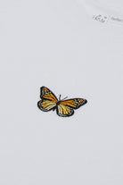 WWF Market-Monark Kelebeği Crop T-shirt - Beyaz-T-Shirts-2-fleurdirect.live