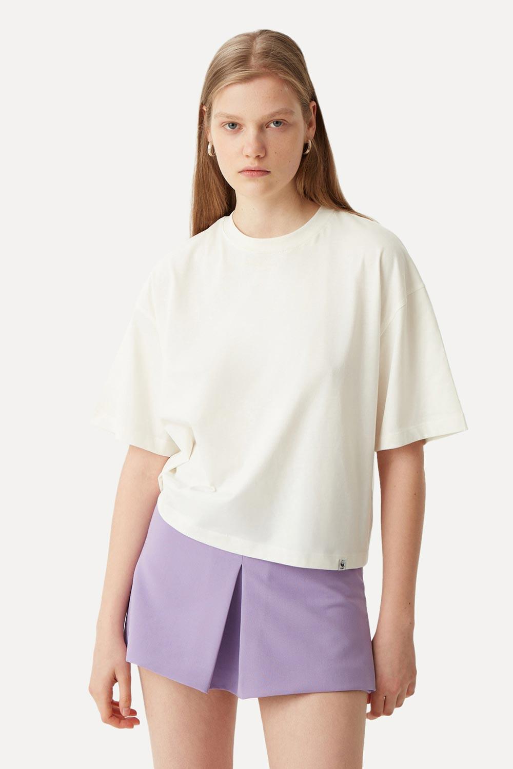 WWF Market-Protect Rights Oversize Crop T-Shirt - Beyaz-T-Shirts-1-fleurdirect.live