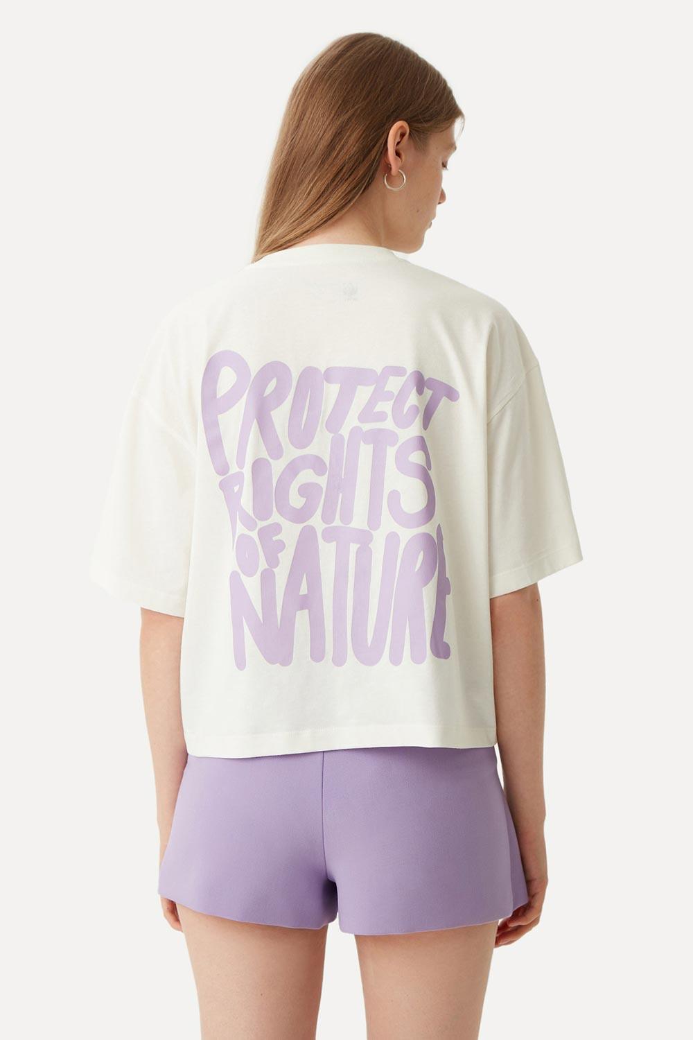 WWF Market-Protect Rights Oversize Crop T-Shirt - Beyaz-T-Shirts-2-fleurdirect.live