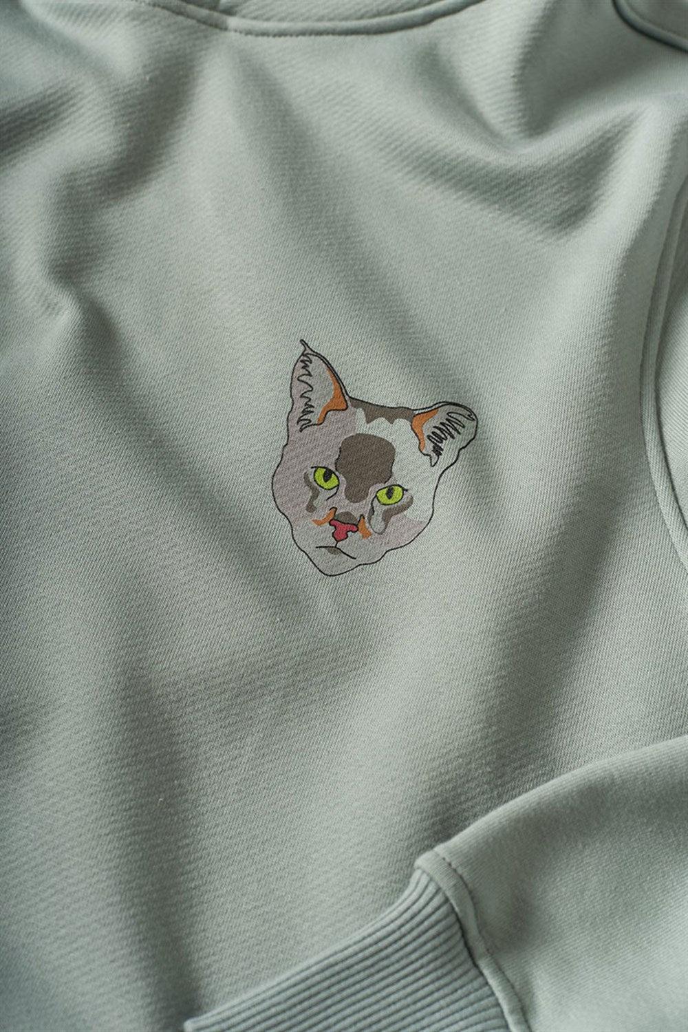 WWF Market-Saz Kedisi Hoodie - Gri-Sweatshirts & Hoodies-6-fleurdirect.live