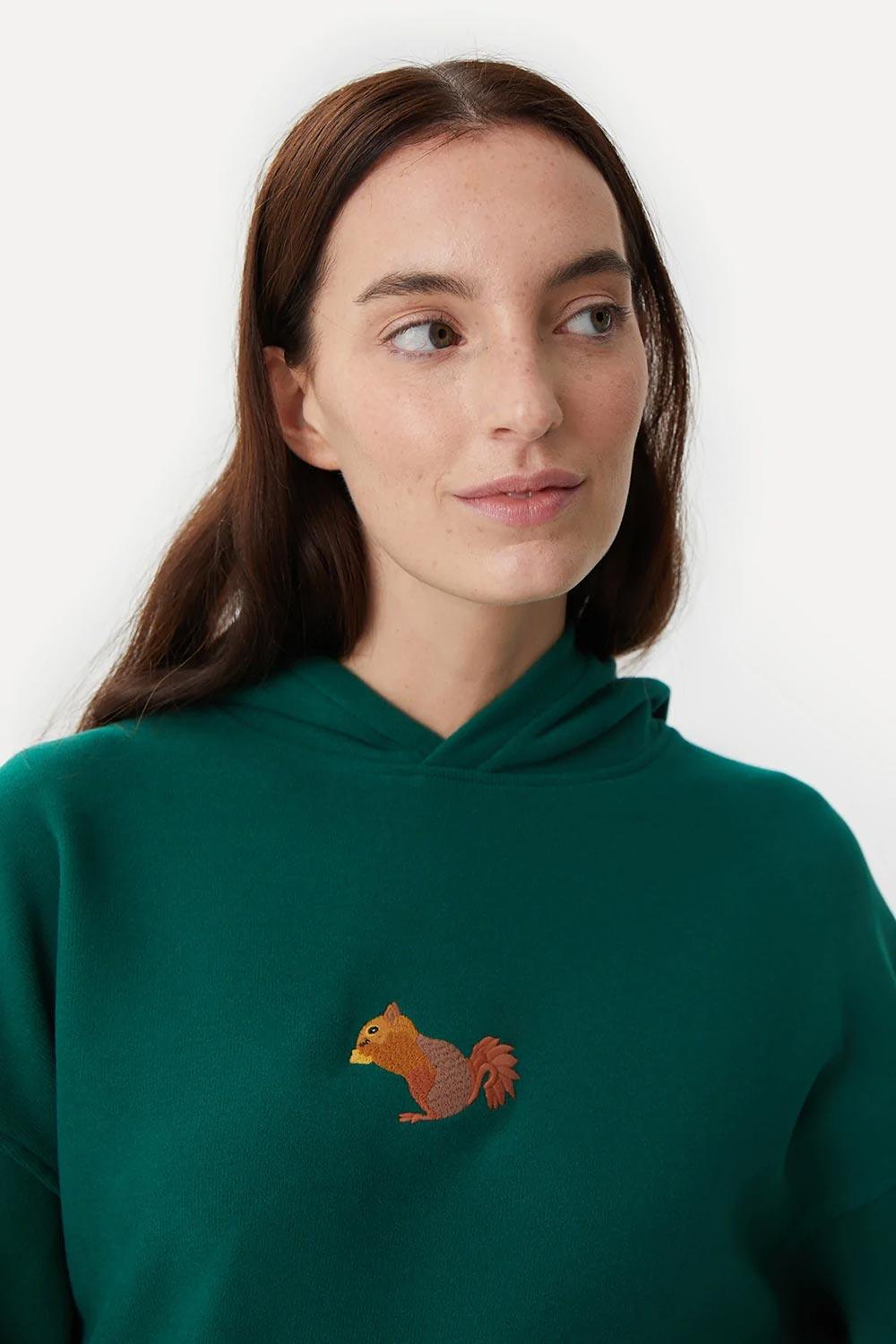 WWF Market-Sincap Hoodie - Nefti Yeşil-Sweatshirts & Hoodies-4-fleurdirect.live