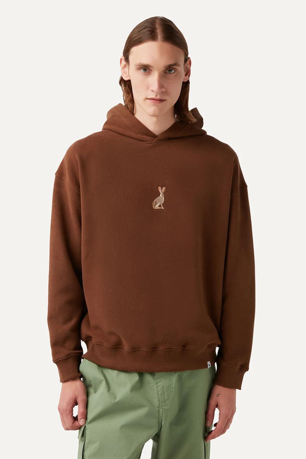 WWF Market-Yaban Tavşanı Hoodie - Kahverengi-Sweatshirts & Hoodies-3-fleurdirect.live