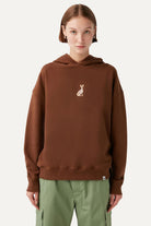 WWF Market-Yaban Tavşanı Hoodie - Kahverengi-Sweatshirts & Hoodies-4-fleurdirect.live