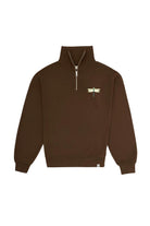 WWF Market-Yusufçuk Q-Zip Sweatshirt - Kahverengi-Sweatshirts & Hoodies-1-fleurdirect.live
