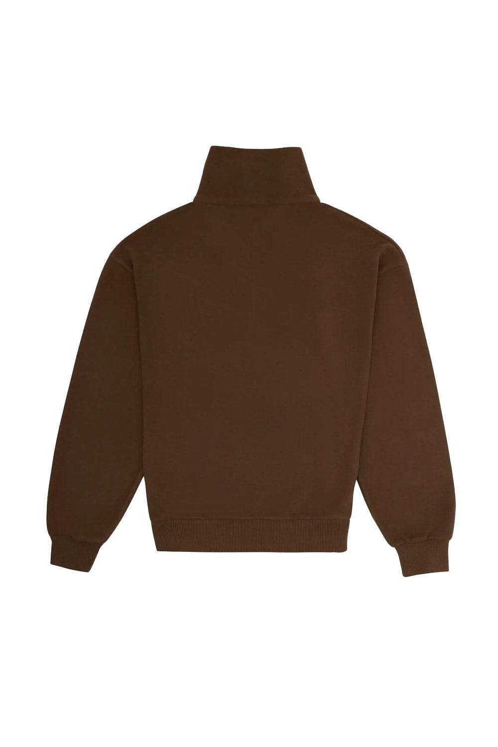 WWF Market-Yusufçuk Q-Zip Sweatshirt - Kahverengi-Sweatshirts & Hoodies-9-fleurdirect.live