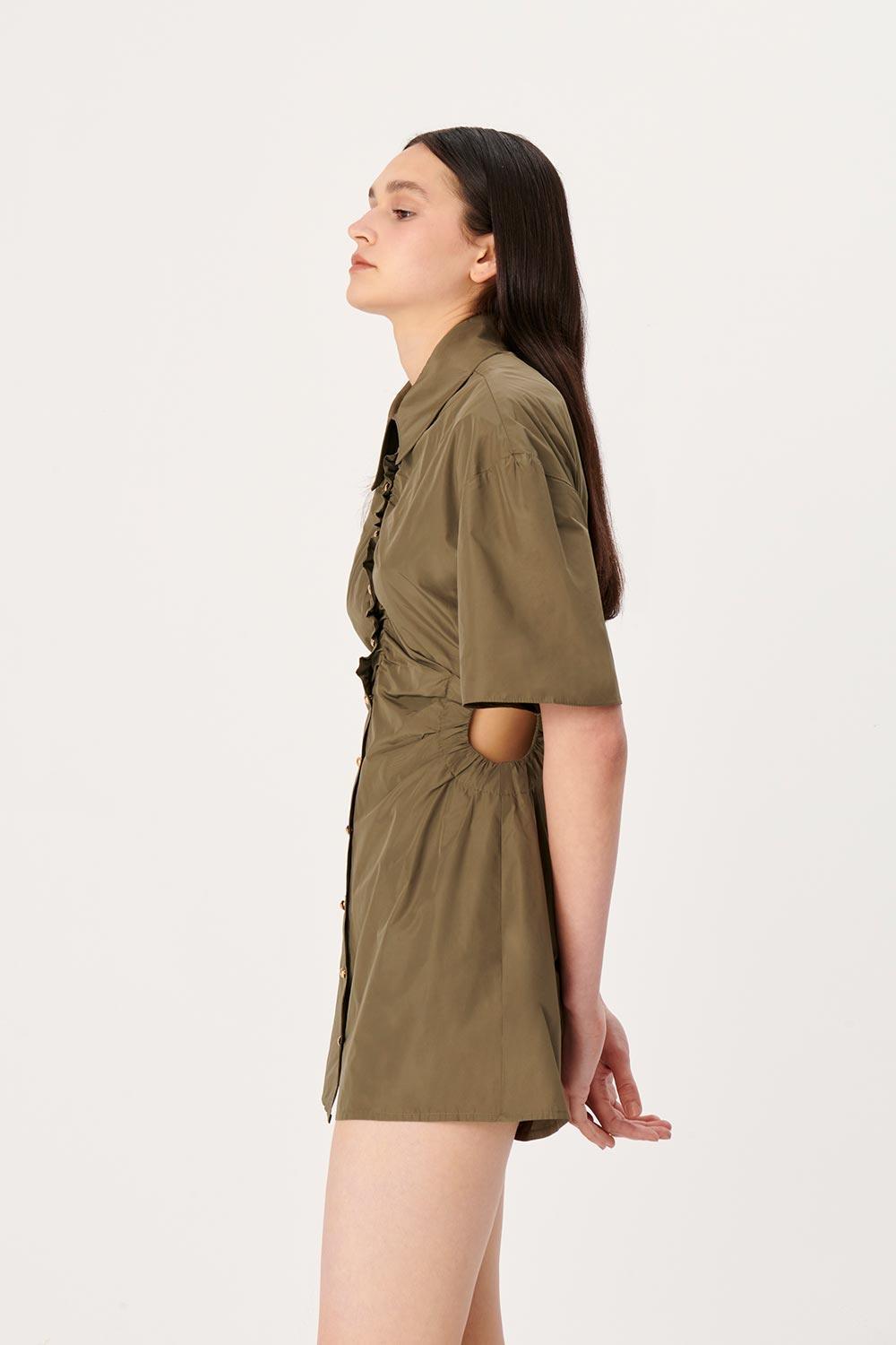 Wabi Sabi-Dorato Haki Elbise-Elbise-5-fleurdirect.live
