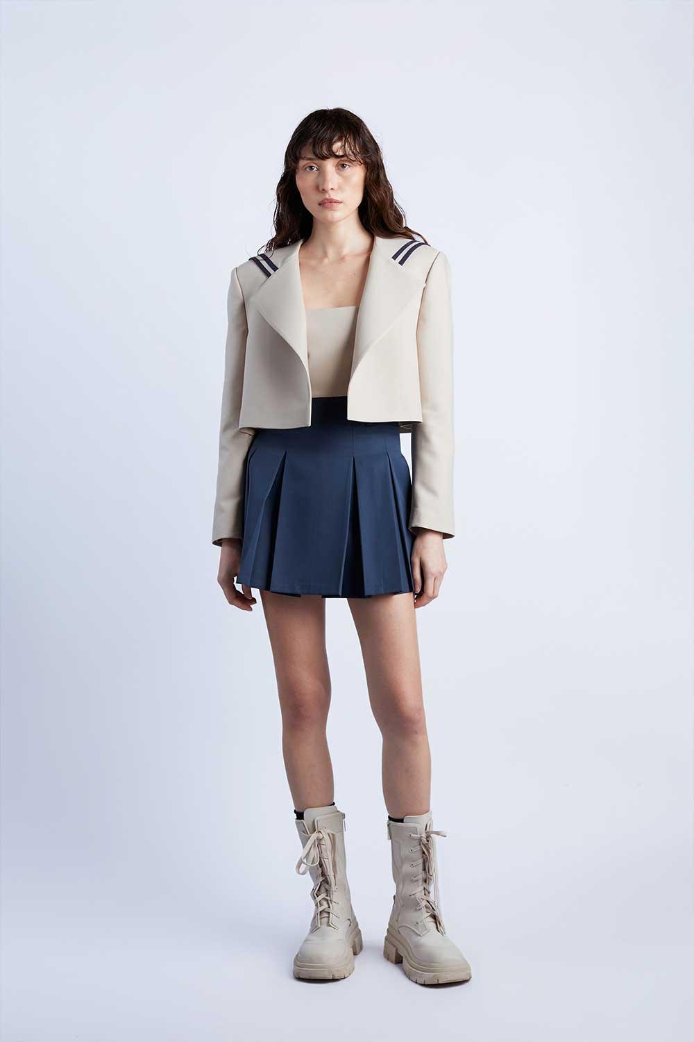 Wabi Sabi-Sail Crop Bej Ceket-Ceket-1-fleurdirect.live