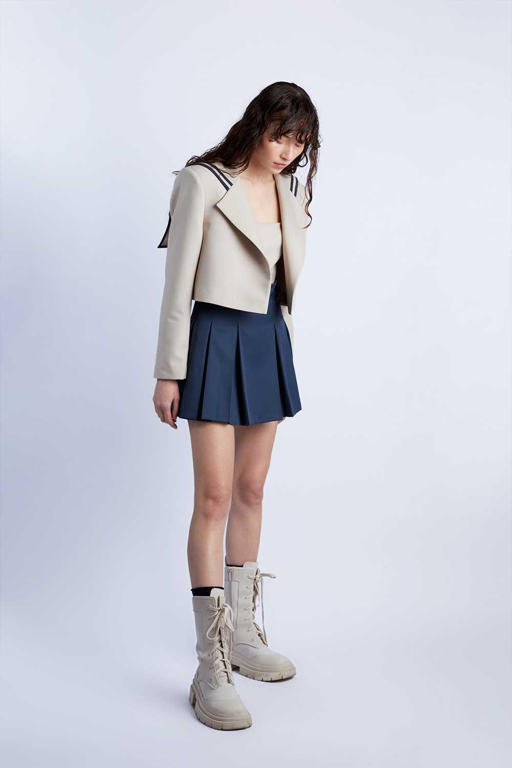 Wabi Sabi-Sail Crop Bej Ceket-Ceket-2-fleurdirect.live