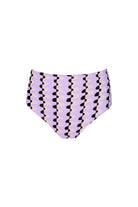 Wayt-Sonic Adventure Geometrik Desenli Yüksek Bel Lila Bikini Altı-Bikini & Mayo-1-fleurdirect.live