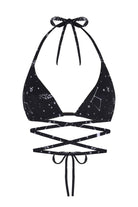Wayt-Space Babe Gezegen Ve Burç Desenli İpli Siyah Bikini Üstü-Bikini & Mayo-1-fleurdirect.live