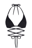 Wayt-Space Babe Gezegen Ve Burç Desenli İpli Siyah Bikini Üstü-Bikini & Mayo-2-fleurdirect.live