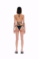 Wayt-Space Babe Gezegen Ve Burç Desenli İpli Siyah Bikini Üstü-Bikini & Mayo-6-fleurdirect.live