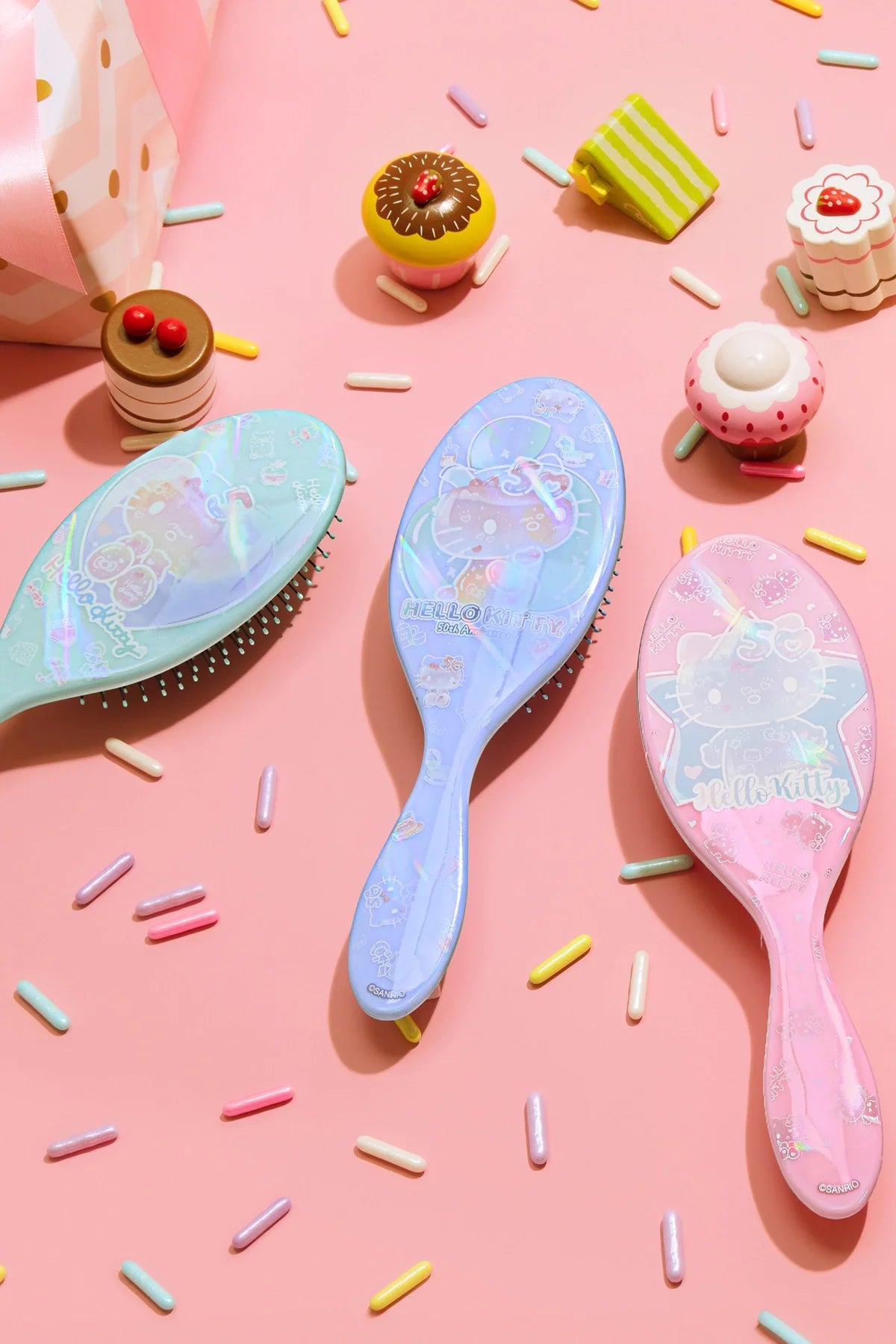 Wet Brush Hello Kitty Dolaşık Açıcı Saç Fırçası Mavi