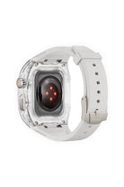 Apple Watch 44 Mm Uyumlu Şeffaf Kasa Koruyuculu Kauçuk Kordon - 2