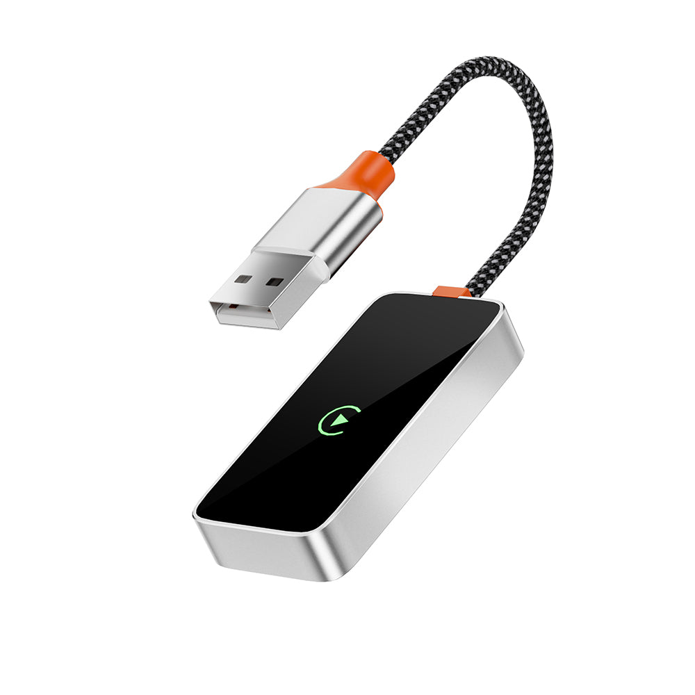 Wi-Cp002 Carplay Dijital Led Göstergeli Kablosuz Ses Alıcı Usb Girişli Bluetooth Adaptör