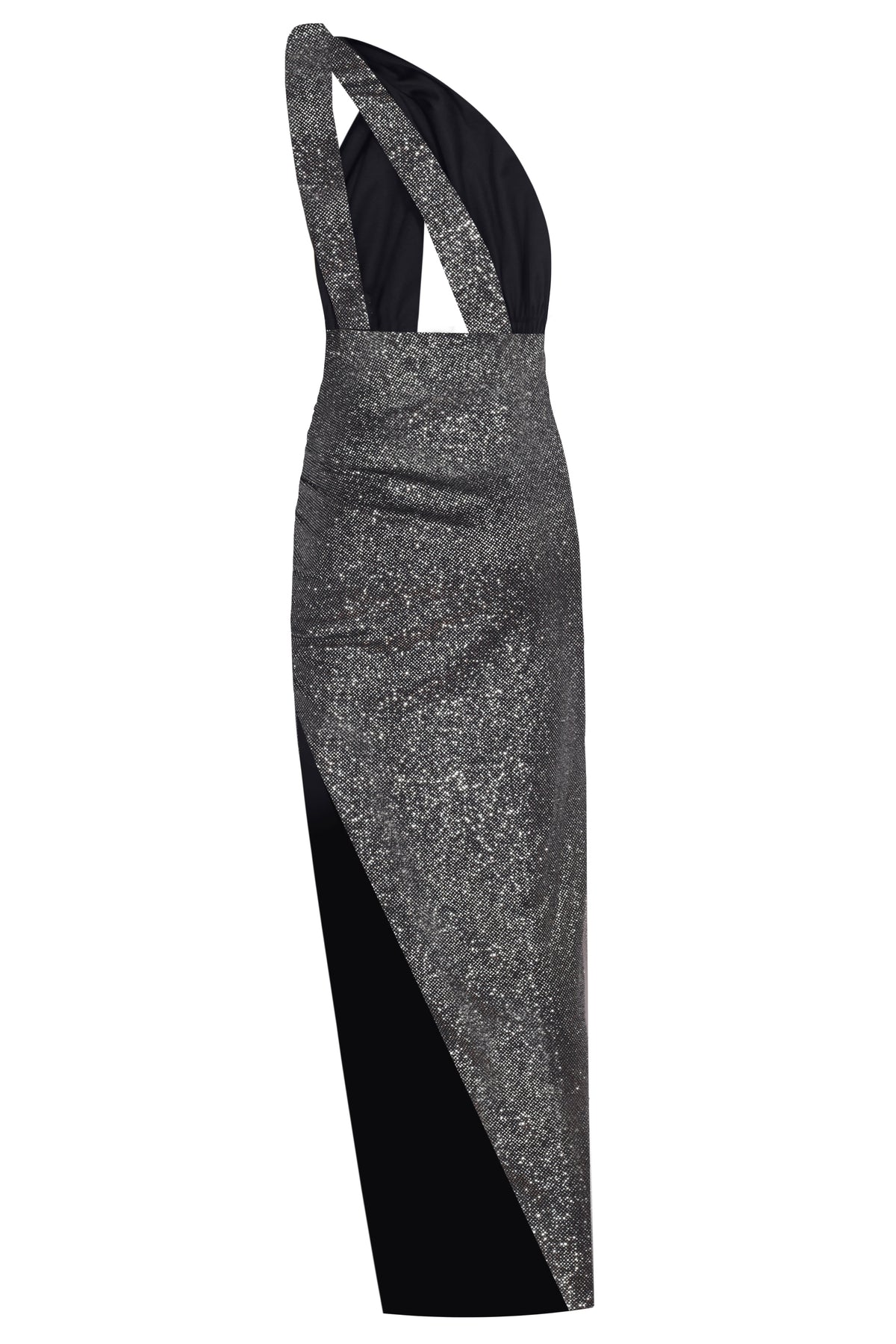 Yasemin Karagülle-Convertible Dress Silver-Elbise-2-fleurdirect.live