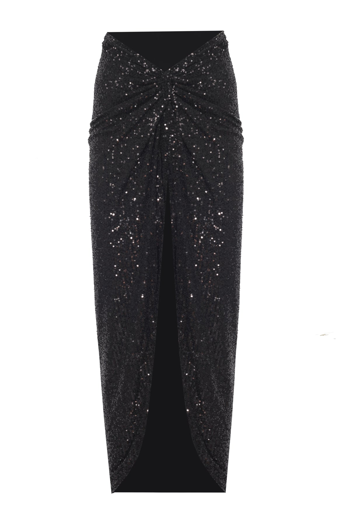 Yasemin Karagülle-Rowee Skirt Black Sequined-Etek-1-fleurdirect.live
