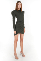 Zhiva-Alyssa Dress In Khaki-Elbise-2-fleurdirect.live