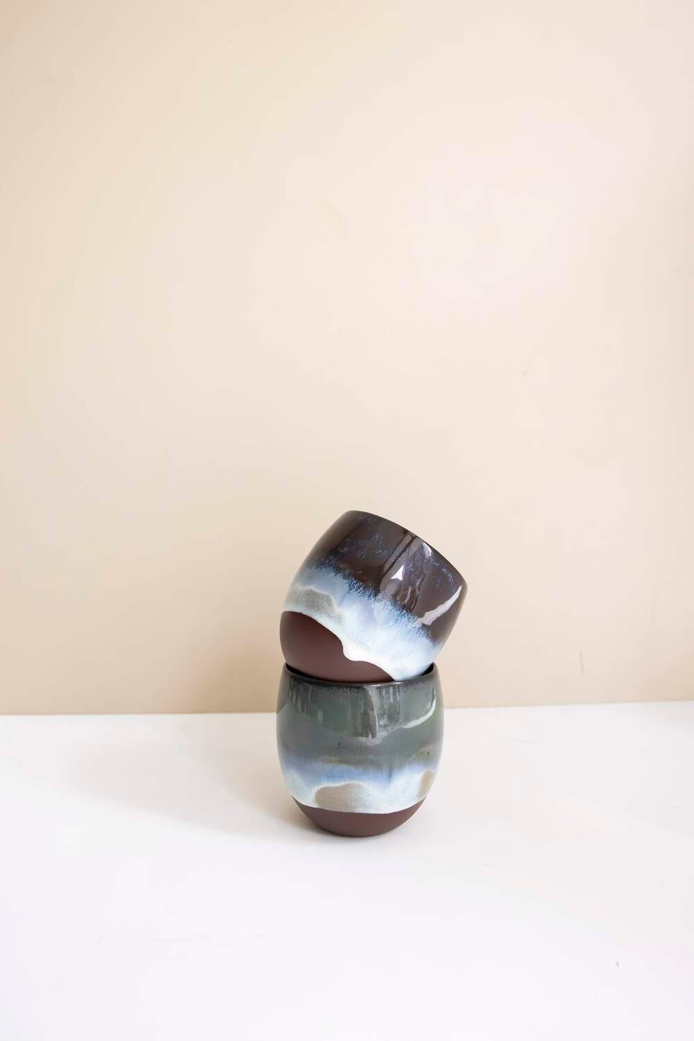 Zuzu Clay-Midnight Tombul Bardak-Bardak-2-fleurdirect.live