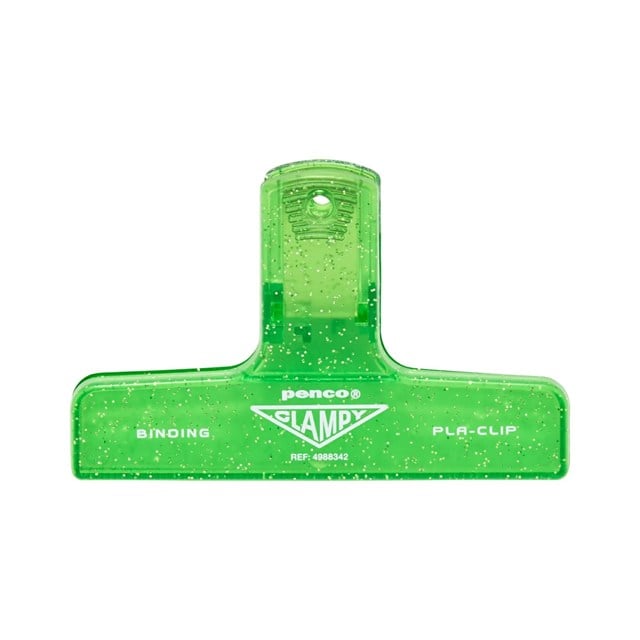 Penco Clampy Glitter Plastic Klips Green