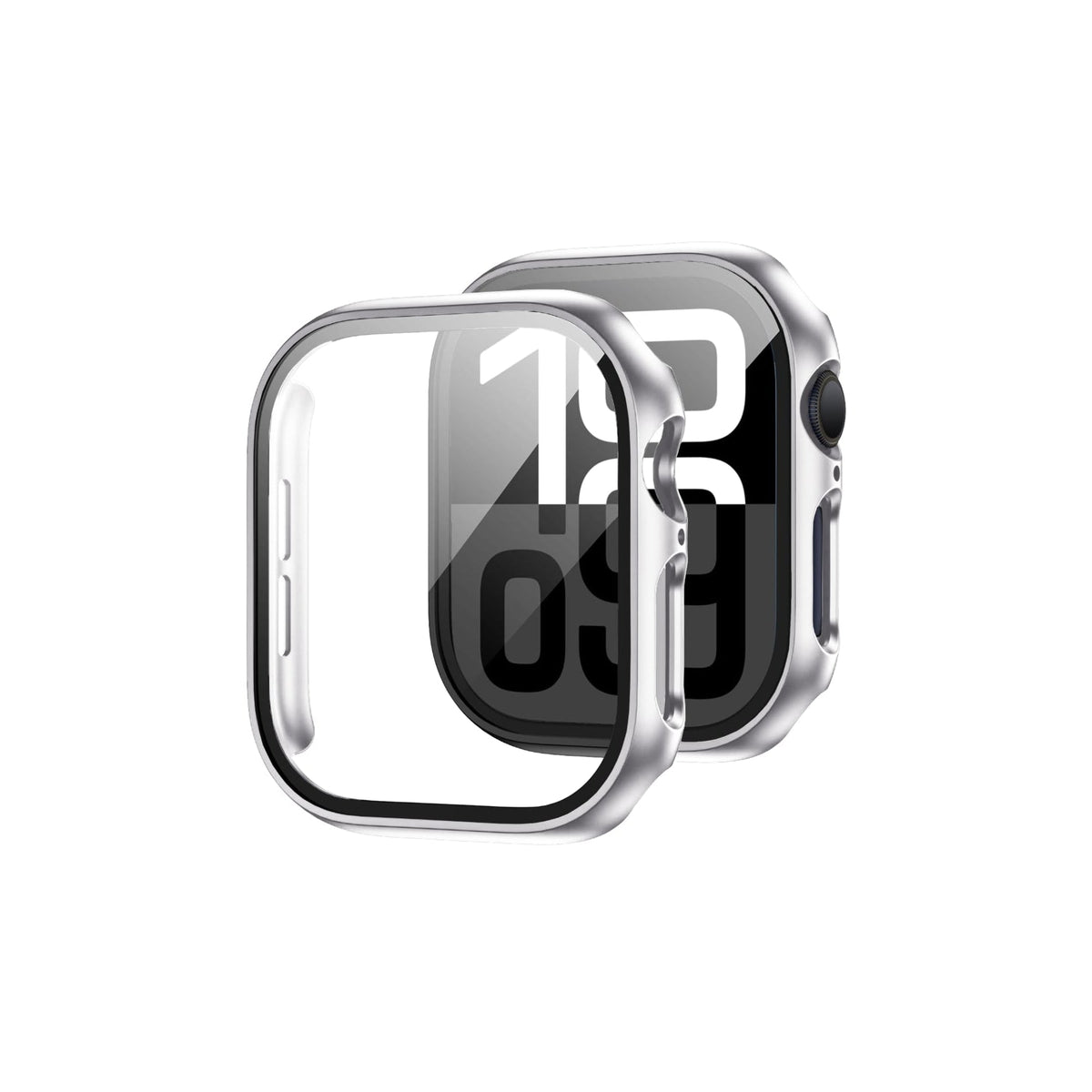 Apple Watch Uyumlu Ekran Koruyucu Gri Renkli Kasa