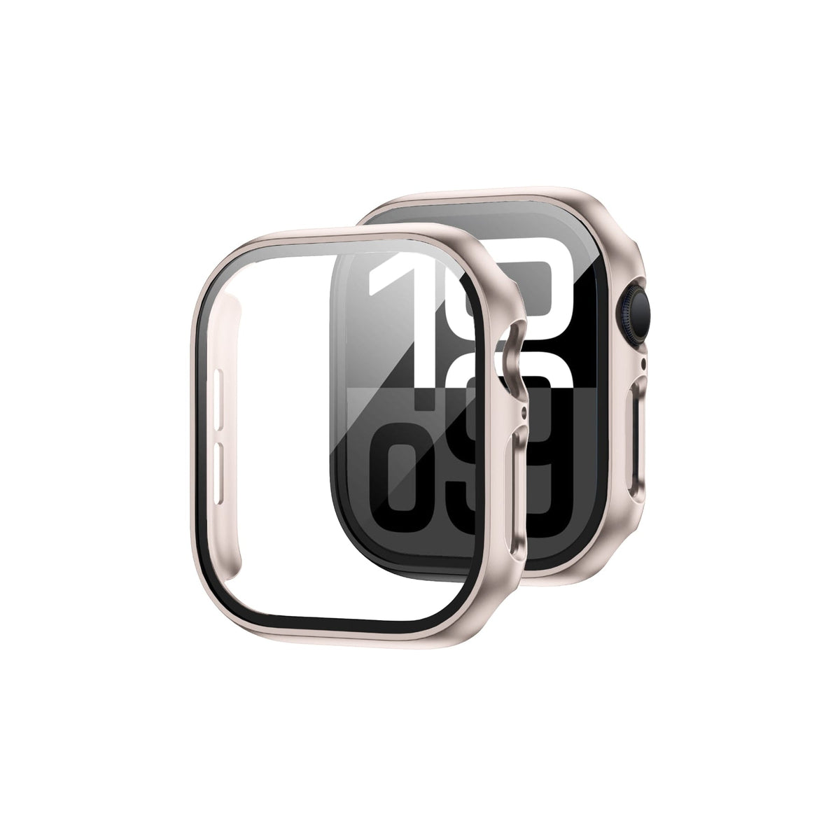 Apple Watch Uyumlu Ekran Koruyucu Kasa Starlight