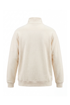 Erkek Relaxed Fit Half Zip Sweatshirt - Ekru