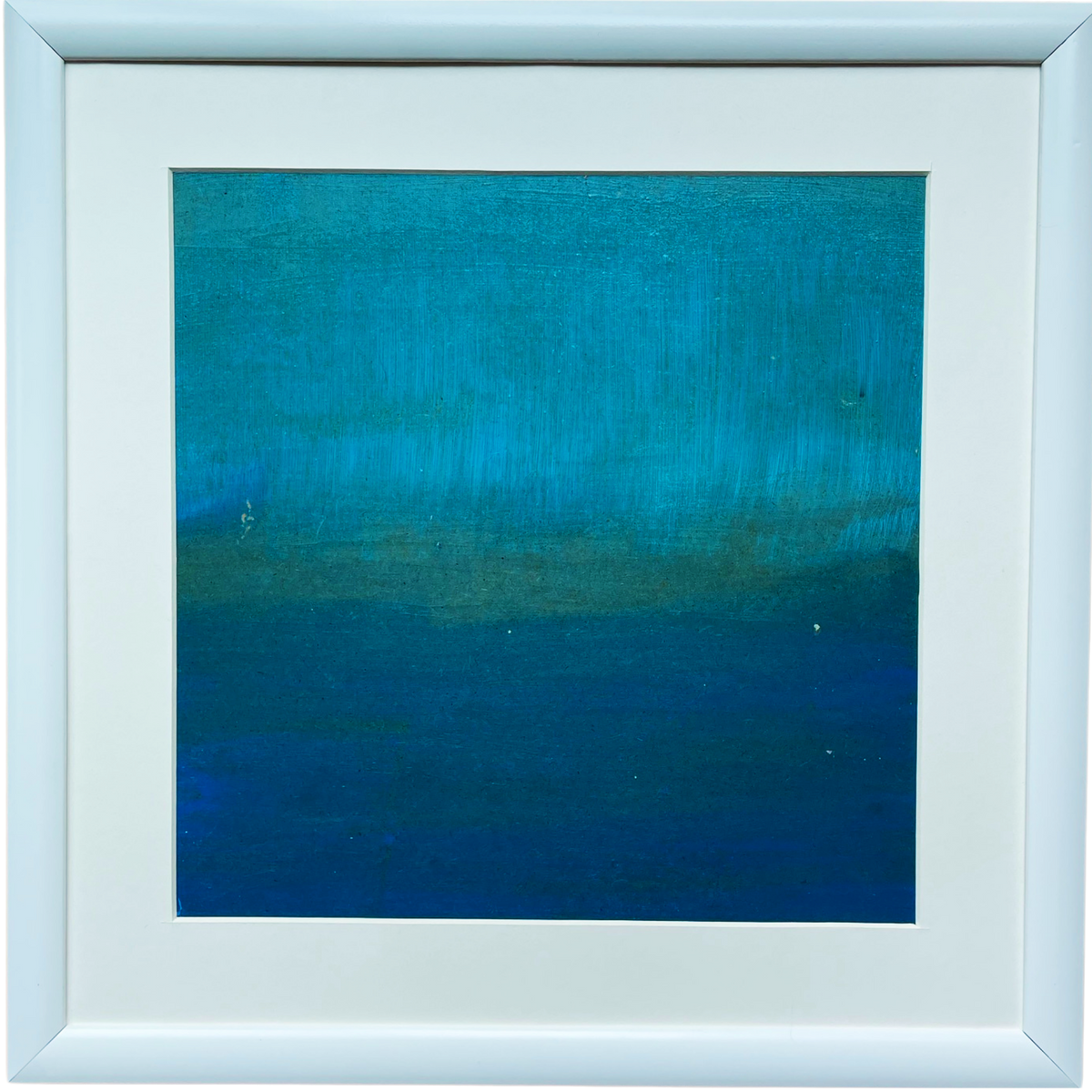 Ege Ruhu 1 – 38 X 38 Cm Çerçeveli El Yapımı Akrilik Pouring Tablo | Es Artisan Studio