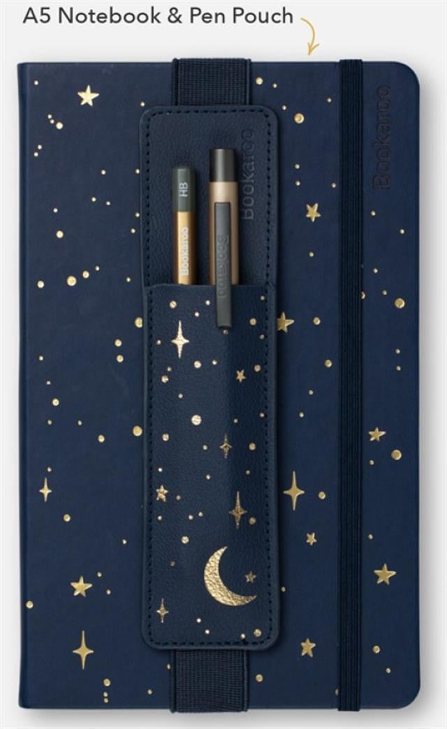 If Bookaroo Pen Pouch Moon & Stars Lastikli Kalemlik