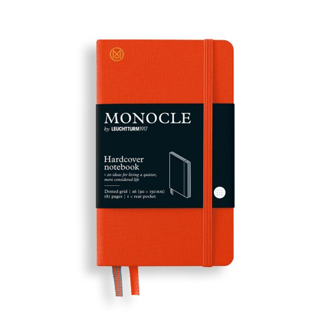 Leuchtturm1917 Monocle Sert Kapak A6 192 Numaralandırılmış Sayfa Noktalı Defter Mandarin 400769