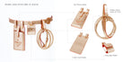 Golden Utility Belt With Leash