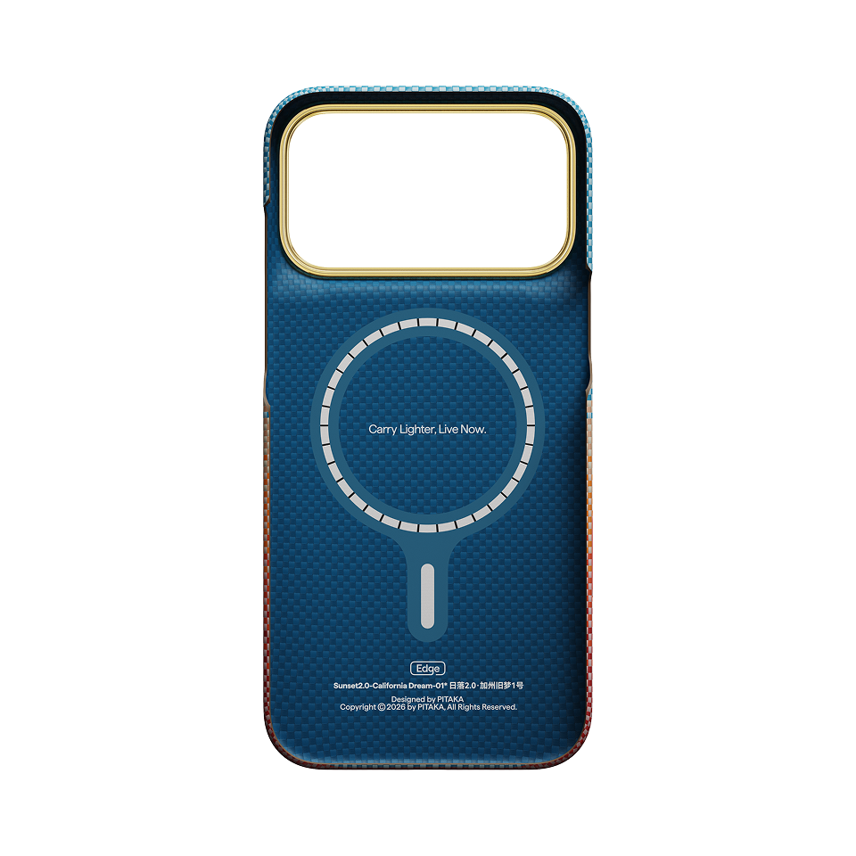 Iphone 18 Pro Karbon Kılıf Magsafe Uyumlu Aramid Fiber - Edge California Dream-01