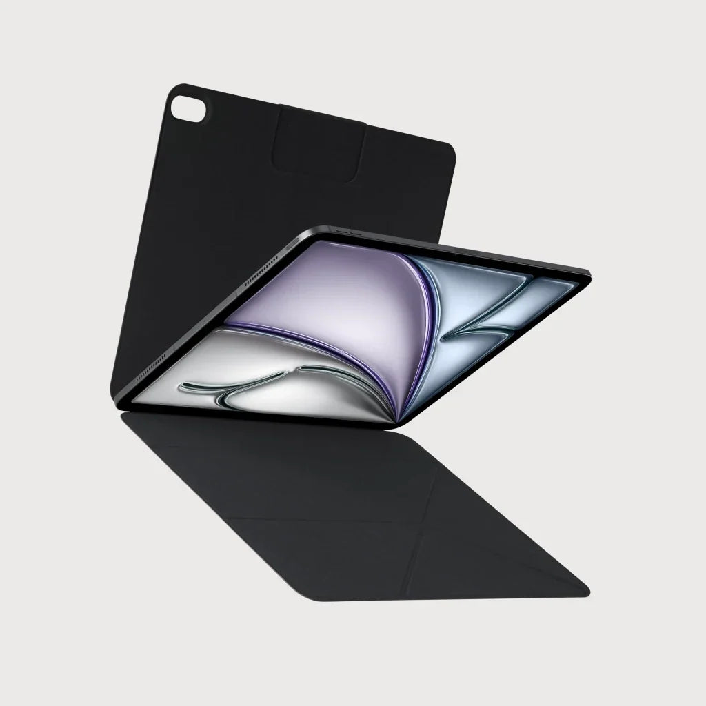 Ipad Air 11 M4 / M3 / M2 Kılıf Folio 3 Siyah, Kalem Bölmeli Standlı