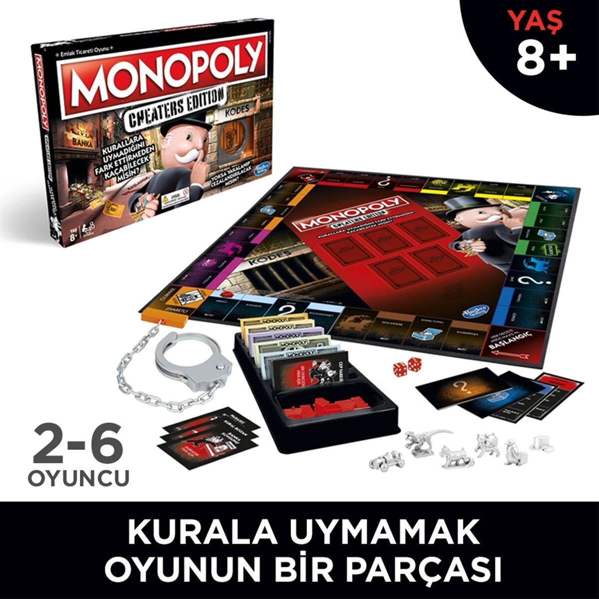 E1871 Hasbro Gaming - Monopoly Cheaters Edition +8 Yaş