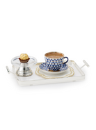 Memonza-Montere Çerçeve Detaylı Gümüş Tepsi, Small, Şeffaf-Tepsi-2-fleurdirect.live
