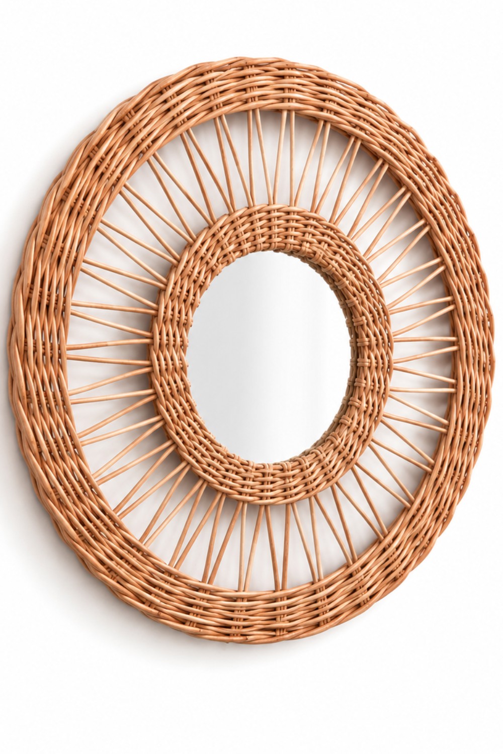 Duvar Aynası | El Yapımı Premium Rattan Ayna - 0