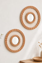 Duvar Aynası | El Yapımı Premium Rattan Ayna - 1