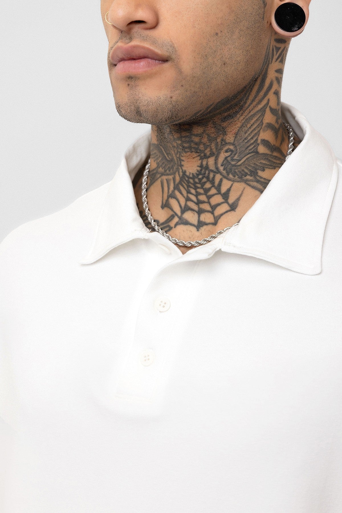 Basic Polo Yaka Oversize Tişört - 4