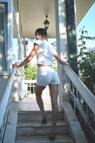 Swan Payetli Şort - Beyaz - 6
