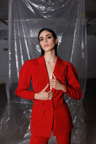 Capella Blazer Ceket, KIRMIZI - 2