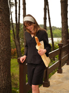 Zen Keten Karışımlı Bluz, Siyah - 2