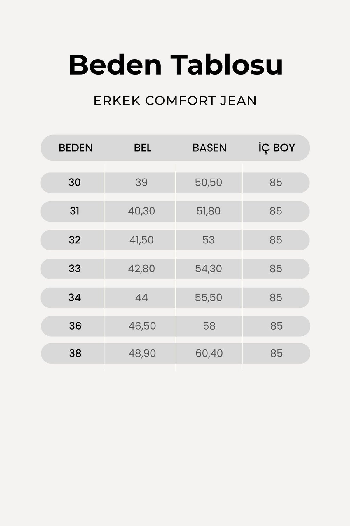 Comfort Fit Erkek Jean Pantolon, Siyah - 4