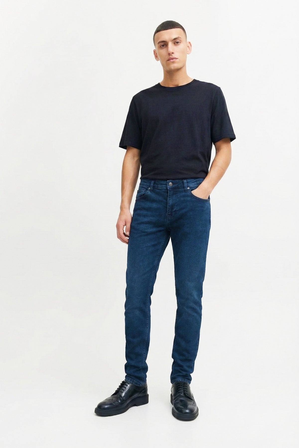 Comfort Fit Erkek Jean Pantolon, Mavi - 0