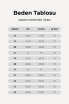Yüksek Bel Comfort Fit Kadın Jean Pantolon, Mavi - 4