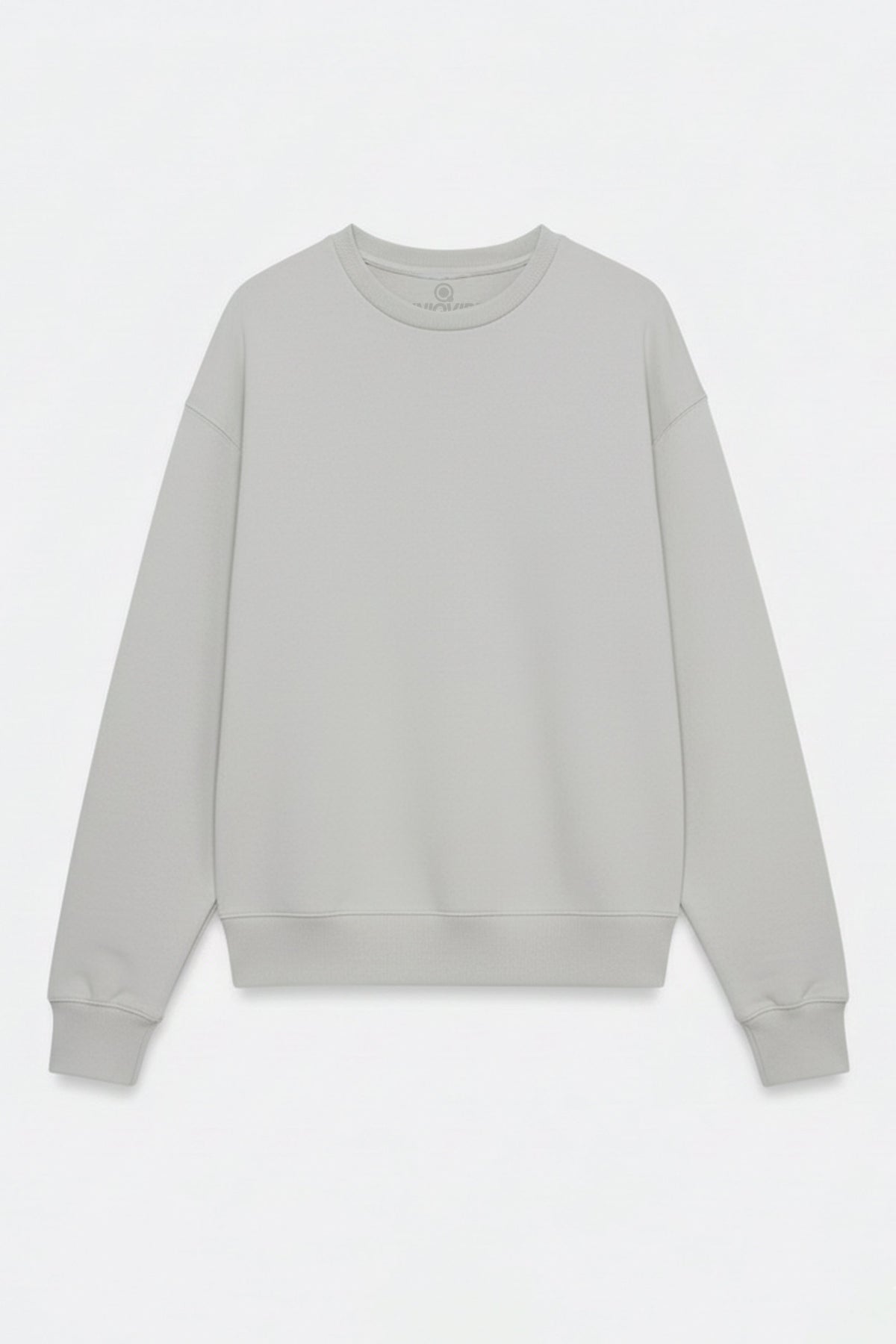 Regular Fit Logo Nakışlı Sweatshirt, Taş - 0