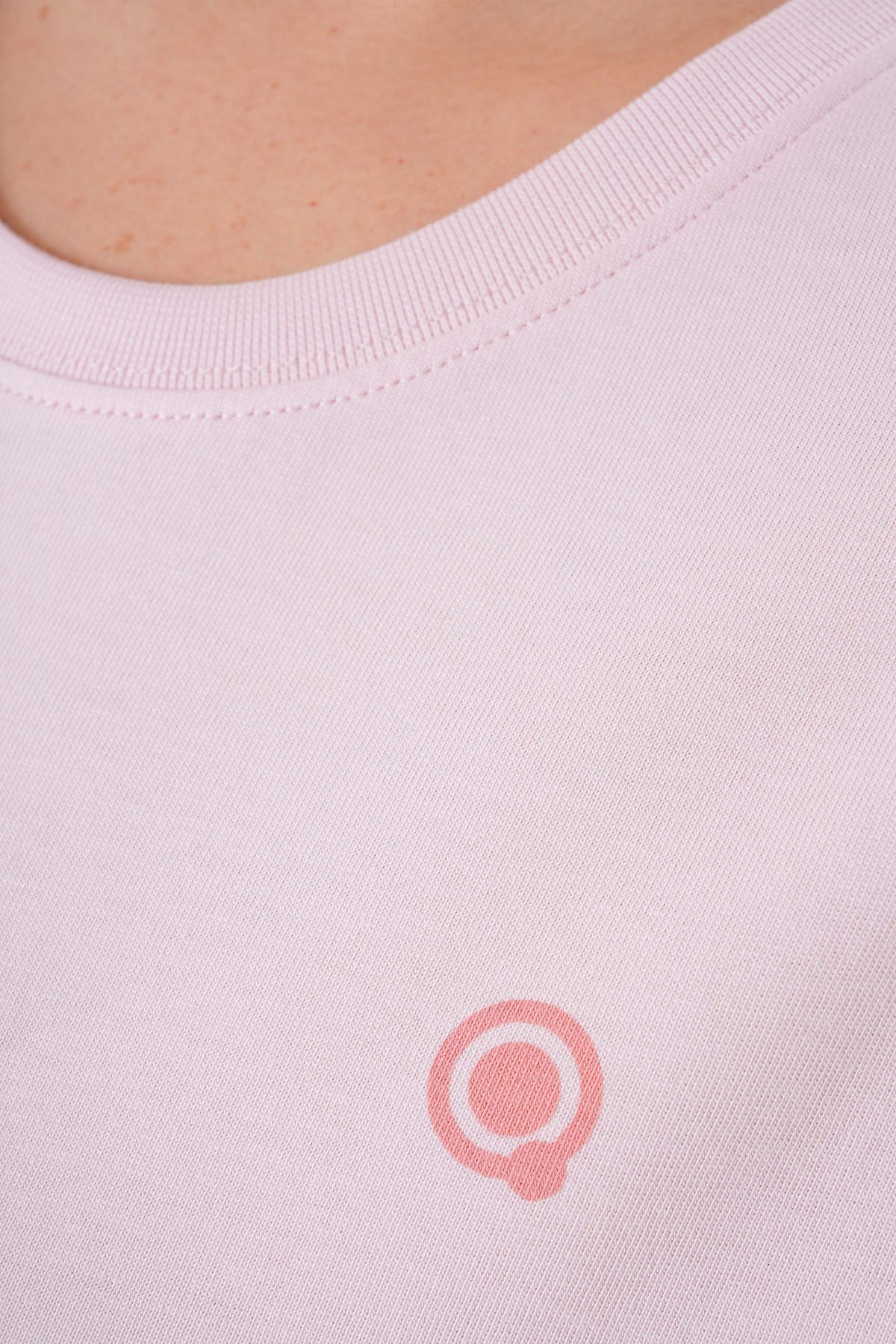 Bisiklet Yaka Uzun Kollu Kadın Tişört, Pembe - 4