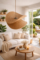 Vivian Doğal Rattan Sarkıt Avize - 2