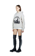 Lorem Ipsum Kapüşonlu Sweatshirt - Bej - 2