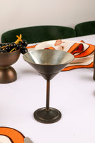 El Yapımı Bakır Okside Martini Kokteyl Bardağı - 2